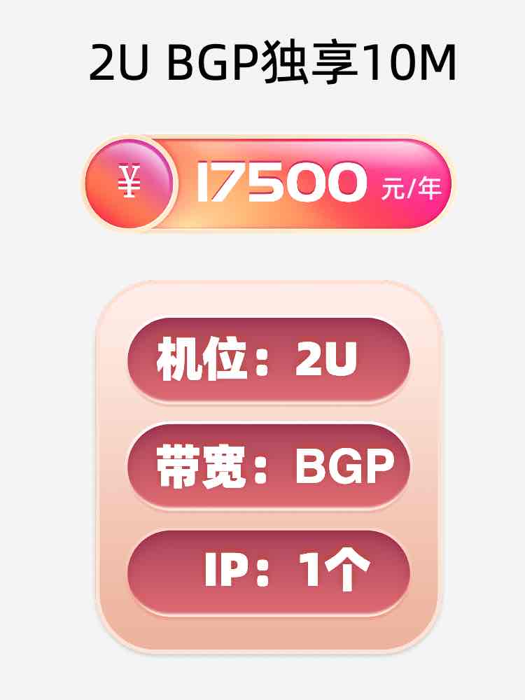 湖北BGP独享服务器托管价格