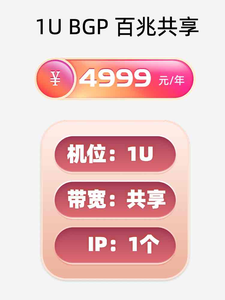 湖北百兆共享服务器托管价格